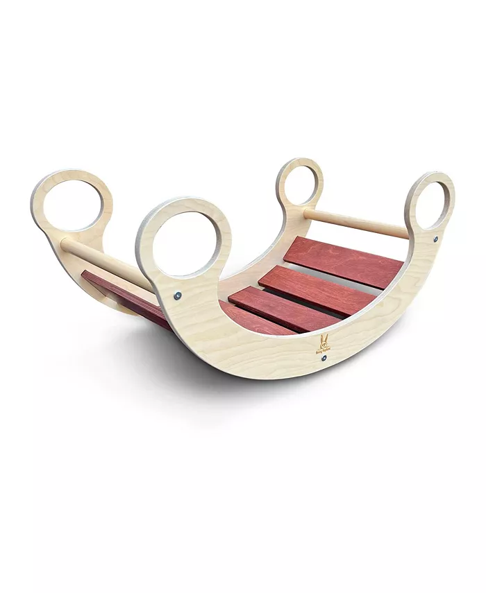Bunny Hopkins Rocker， Montessori Wooden Activity Toy for Indoor Play Development - Mycitystee