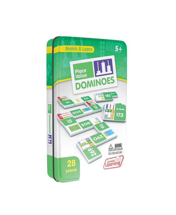 Junior Learning Place Value Dominoes Match and Learn Educational Learning Game - Mycitystee