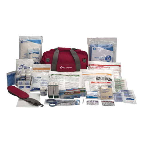 First Aid Only All Terrain First Aid Kit， 112 Pieces， Ballistic Nylon， Red (9000) - Mycitystee