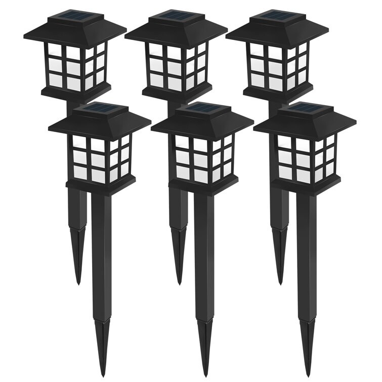 6pk Solar Garden Light Lantern Waterproof Landscape Lighting - Mycitystee