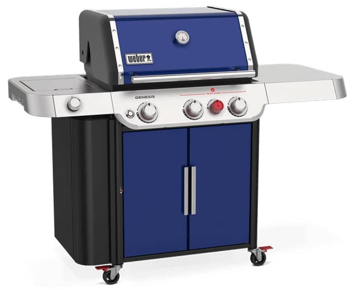 Weber GENESIS E-335 Deep Ocean Blue Liquid Propane Gas Grill - Mycitystee