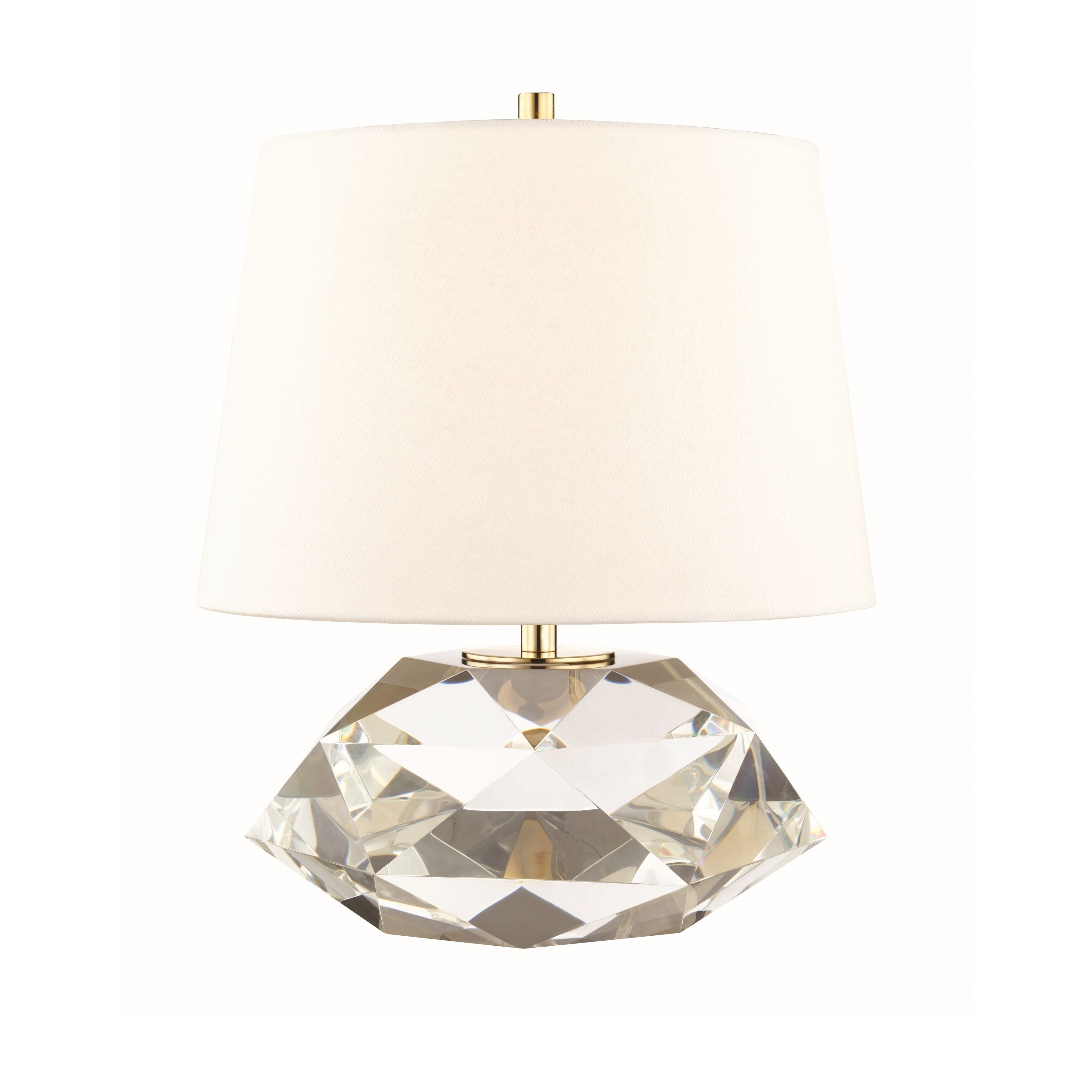 Hudson Valley Henley 1-light Clear Table Lamp with Aged Brass Accent - Mycitystee