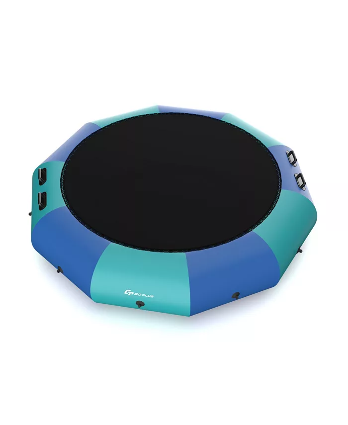 Costway 15FT Inflatable Water Bouncer Splash Padded Water Trampoline - Mycitystee