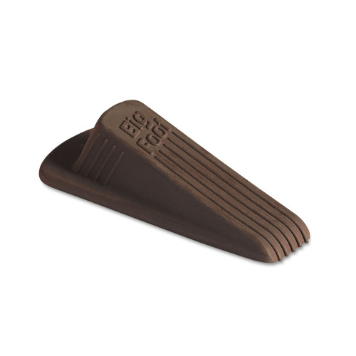 Master Caster Big Foot Doorstop， No Slip Rubber Wedge， 2.25w x 4.75d x 1.25h， Brown， 2/Pack (00971) - Mycitystee
