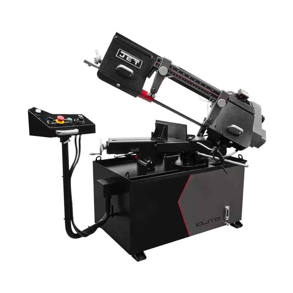 Jet 8 in. x 13 in Metalworking Variable Speed Mitering Bandsaw 1-1/2 HP， 115/230-Volt， 1Ph and#8211; XDC Depot - Mycitystee