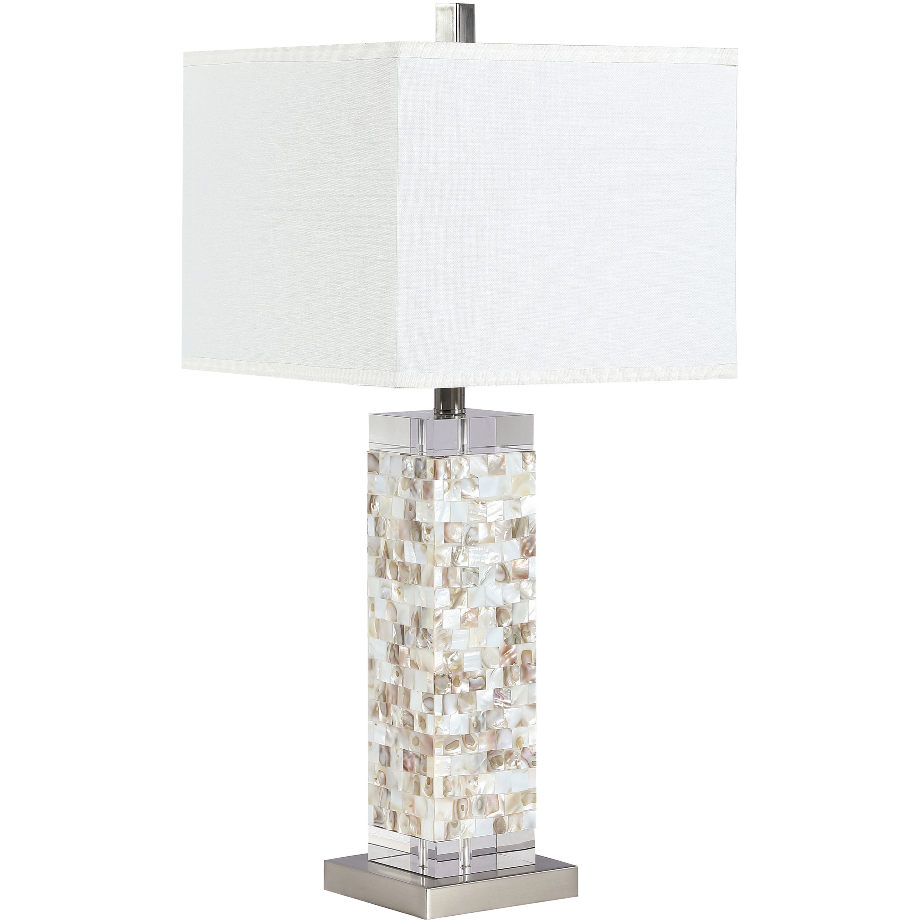 Modern Coastal Designed Pearlescent Accent Table Lamp - Mycitystee