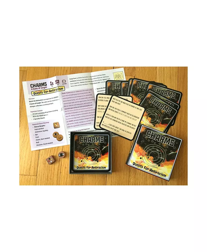 Studio 9 Games Charms Quests For Antiracism Card Game Set， 54 Pieces - Mycitystee