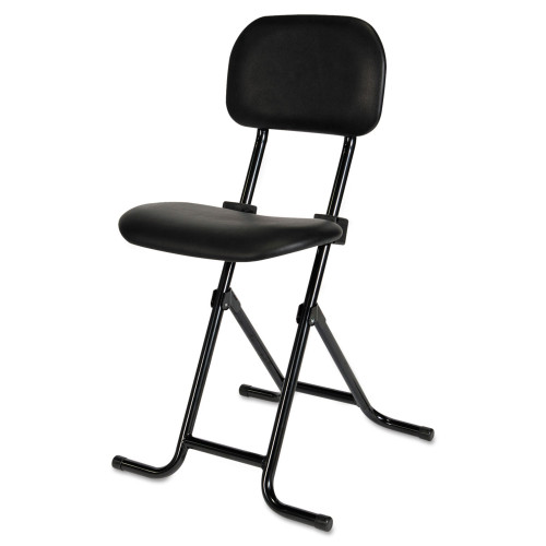 Alera IL Series Height-Adjustable Folding Stool， Supports Up to 300 lb， 27.5