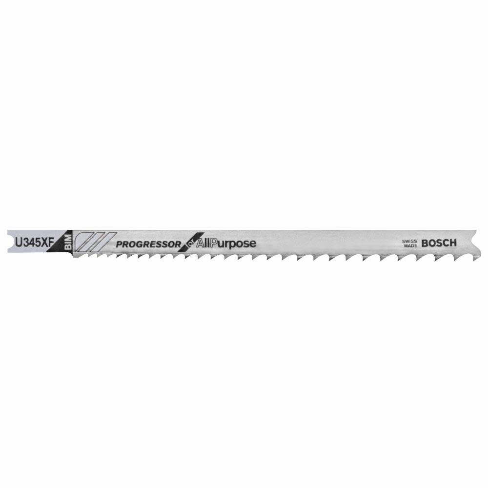 Bosch 5 pc. 5 In. 5-10P TPI Progressor for All Purpose U-shank Jig Saw Blades U345XF from Bosch - Mycitystee