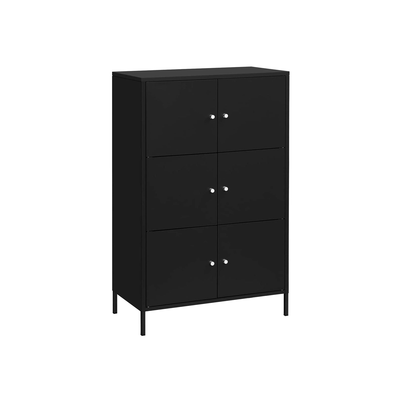 SONGMICS Black Steel Free Standing Storage Cabinet - Mycitystee