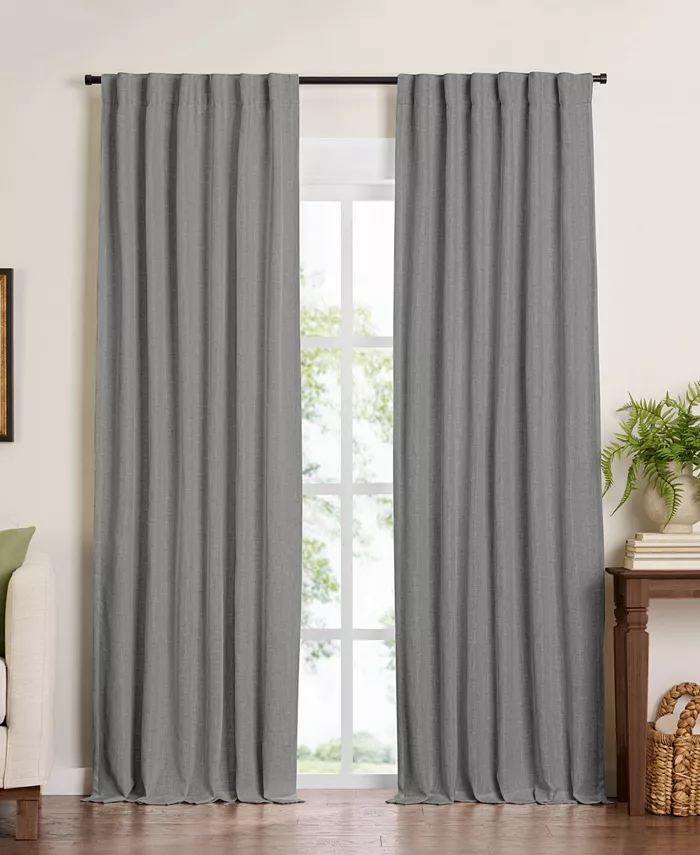 Elrene Harrow Solid Texture Blackout 1 Piece Curtain Panel， 52