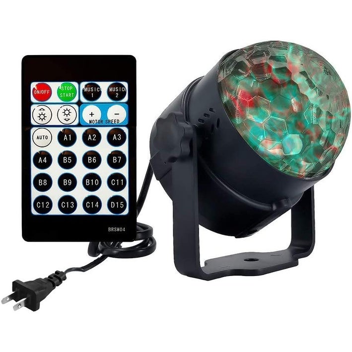 Ocean Water Wave Disco Light，15 Modes Sound Activated Party Projector Disco Crystal with Remote Controller - Mycitystee