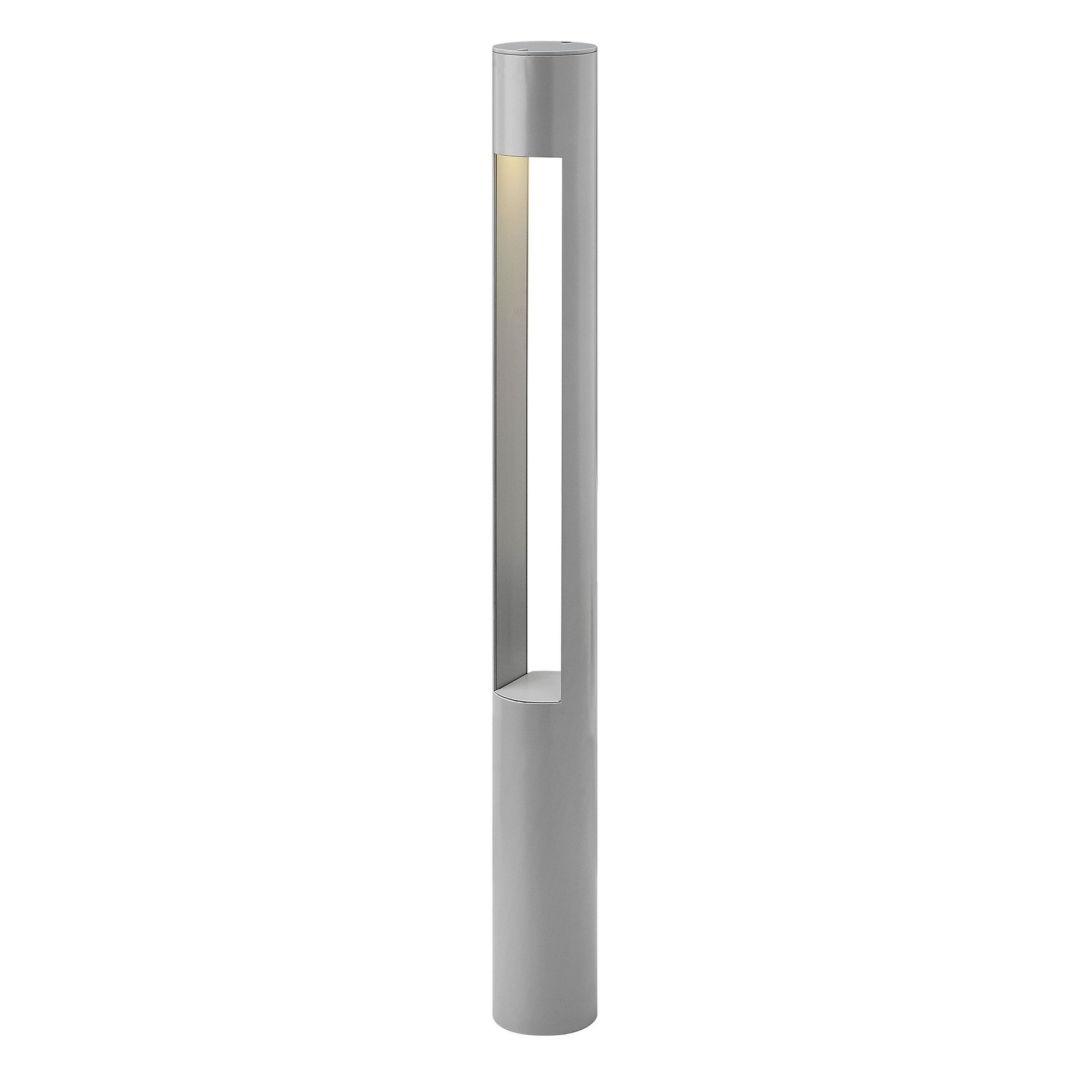 Hinkley Landscape Atlantis 50 Watt Bollard Light - Silver - Mycitystee