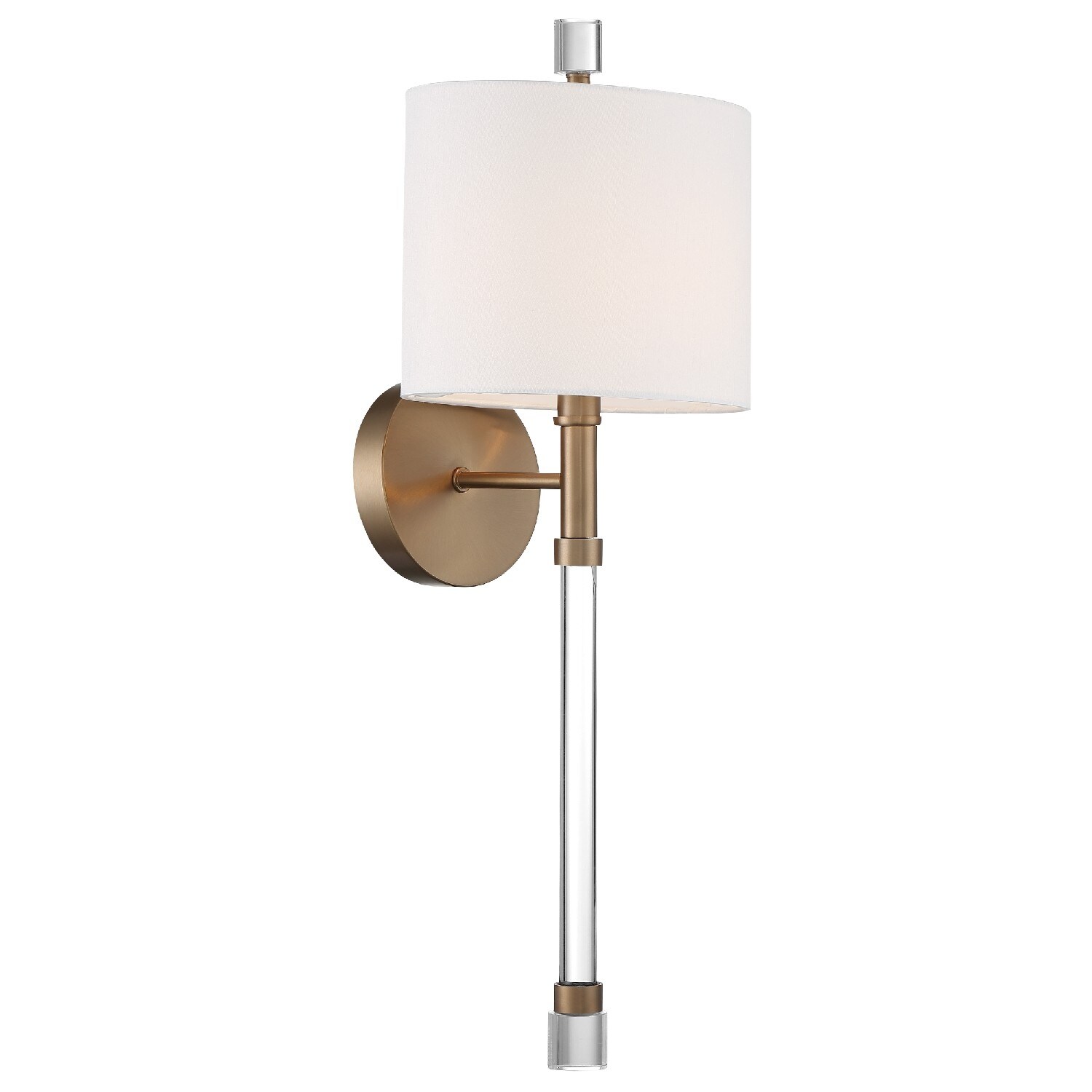 Rachel 1 Light Vibrant Gold Wall Sconce - 8'' W x 22.12'' H x 7'' D - 8'' W x 22.12'' H x 7'' D - Mycitystee