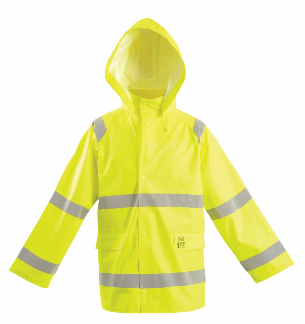 Yellow Flame Resistant Rain Jacket - 5XL - Mycitystee
