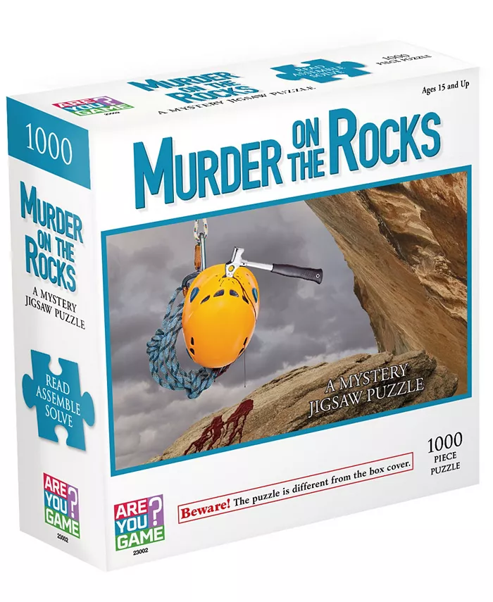 Areyougame Murder On The Rocks Classic Mystery Jigsaw Puzzle - 1000 Piece - Mycitystee