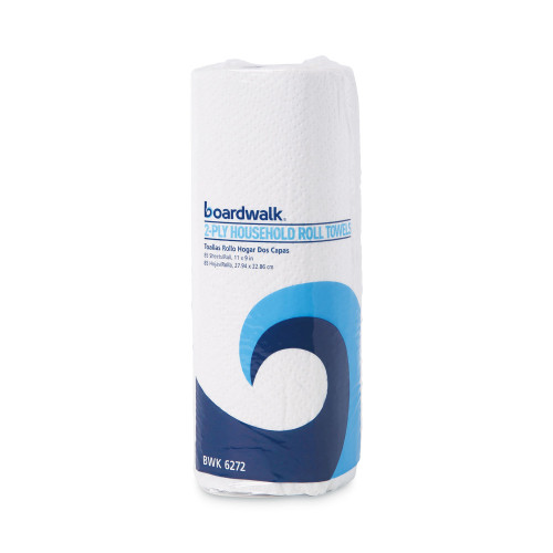 Boardwalk Household Perforated Paper Towel Rolls， 2-Ply， 11 x 9， White， 85 Sheets/Roll， 30 Rolls/Carton (6272) - Mycitystee