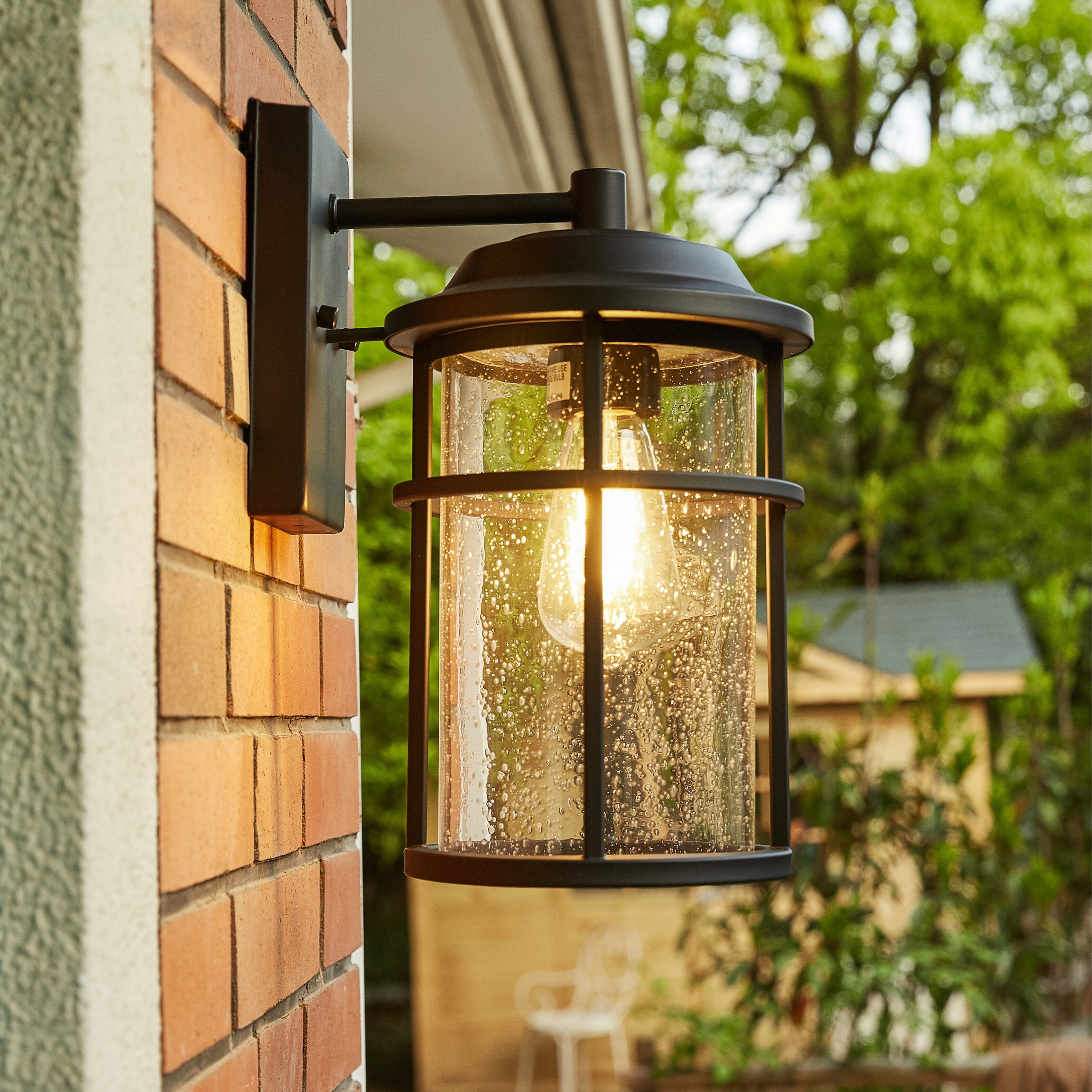 1 Light Black Coastal Barn Dome Outdoor Wall Lantern Clear Glass Shopping - The Best Deals on Outdoor Wall Lanterns | 39367998 - Mycitystee