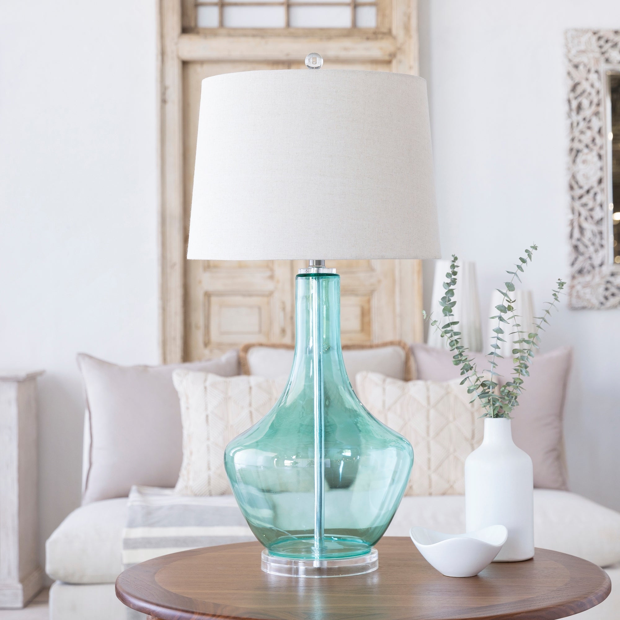 Artistic Weavers Transitional Joe Blue Green Table Lamp - Mycitystee
