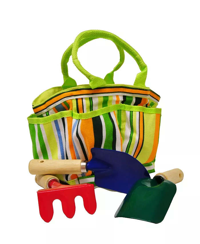 JustForKids Kids Garden Tools Set with Tote - Mycitystee