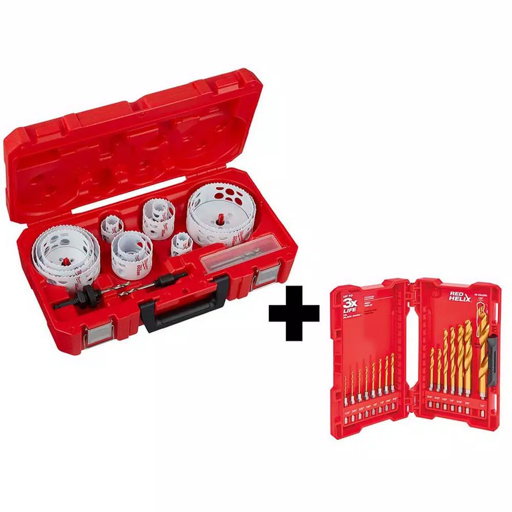 Milwaukee Hole Dozer General Purpose Bi-Metal Hole Saw Set W/Titanium Drill Bit Set (35-Piece) and#8211; XDC Depot - Mycitystee