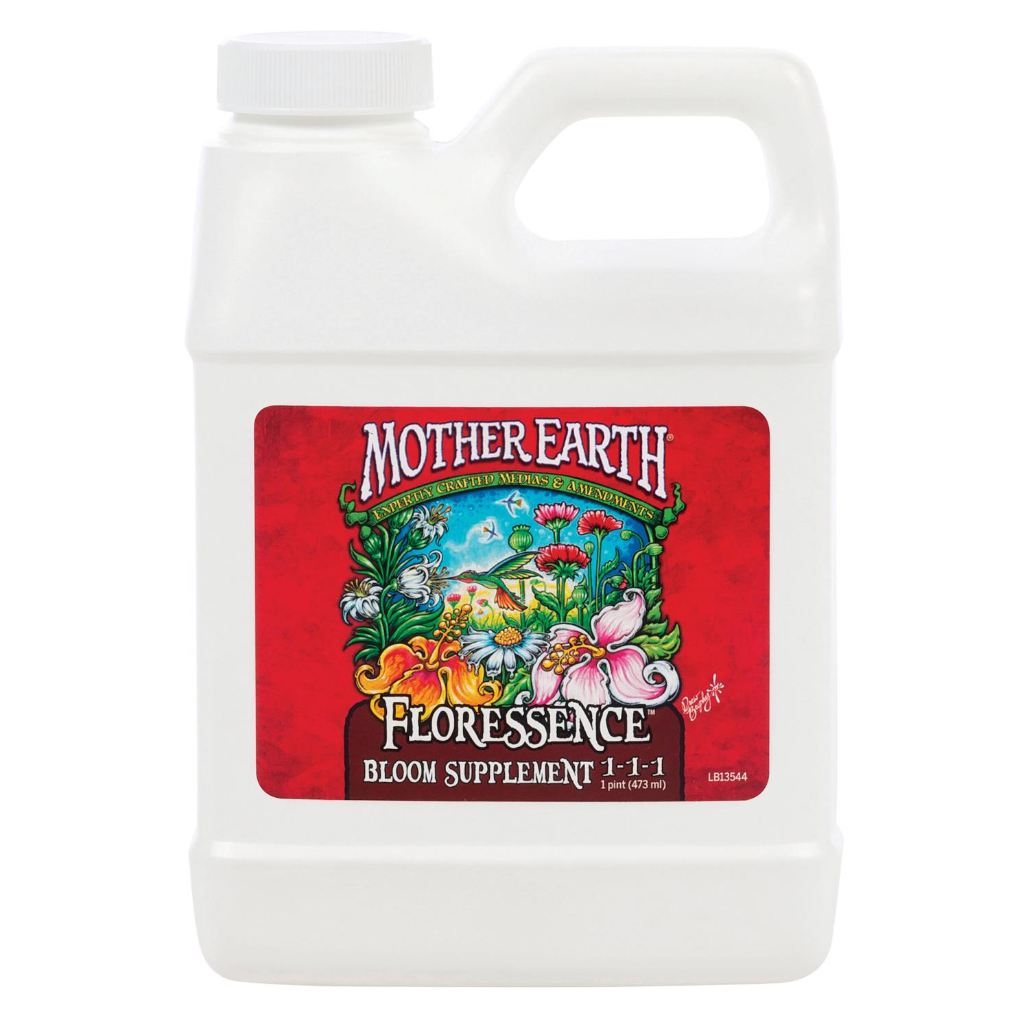 Mother Earth Liquid Floressence Bloom Plant Supplement 1 pt - Mycitystee