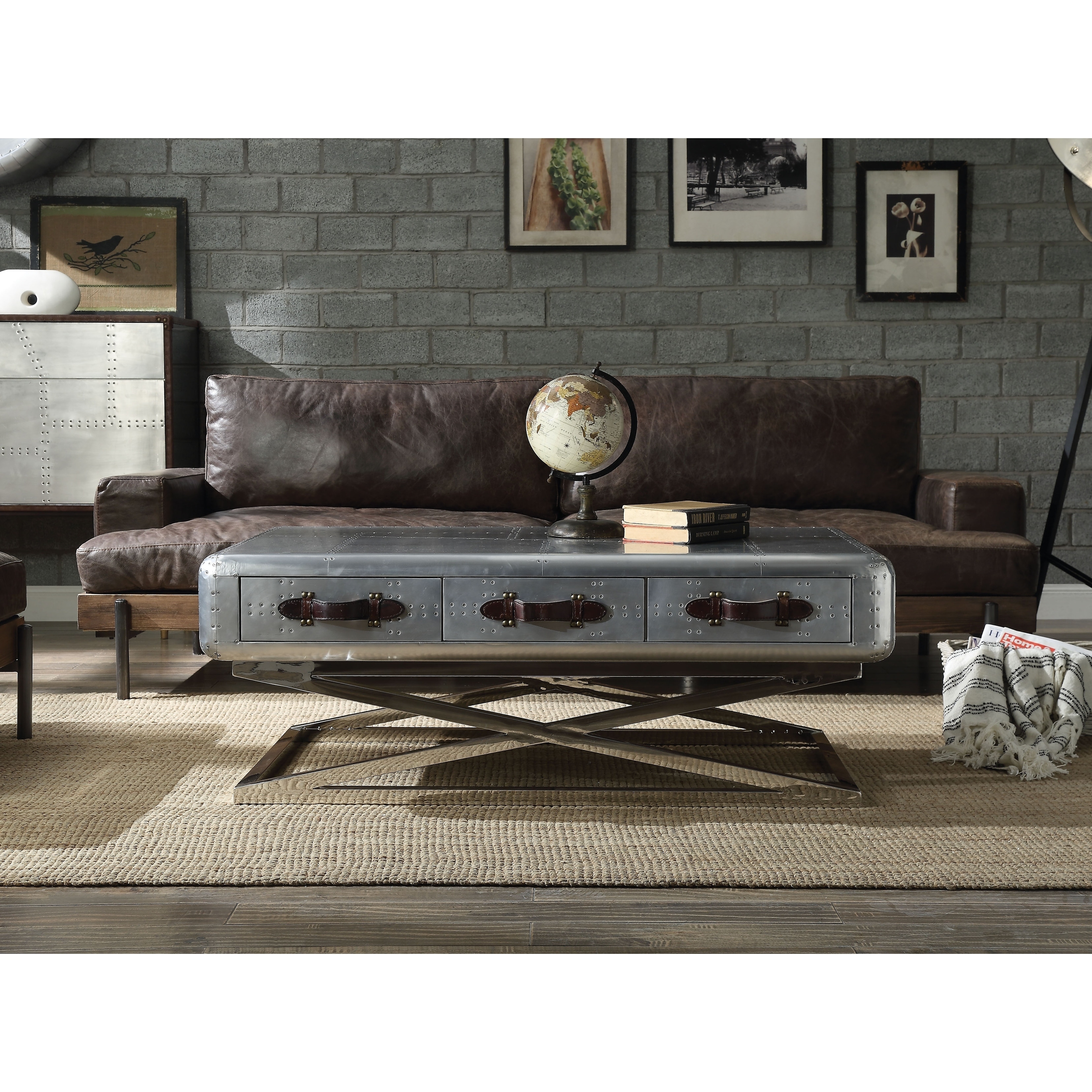 ACME Brancaster Coffee Table， Aluminum - Mycitystee