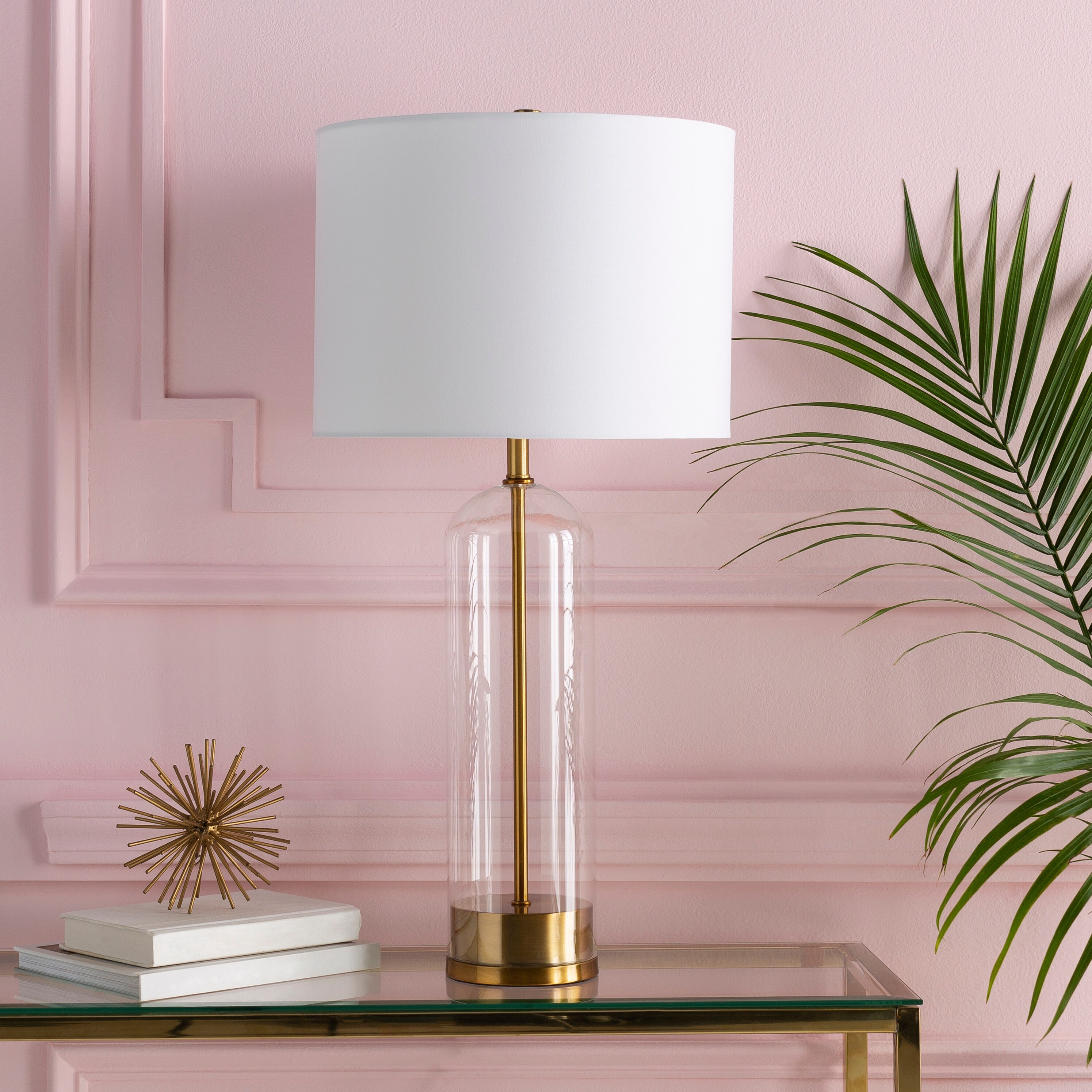 Clarinda Contemporary Glass Bottle 29-inch Table Lamp - Mycitystee