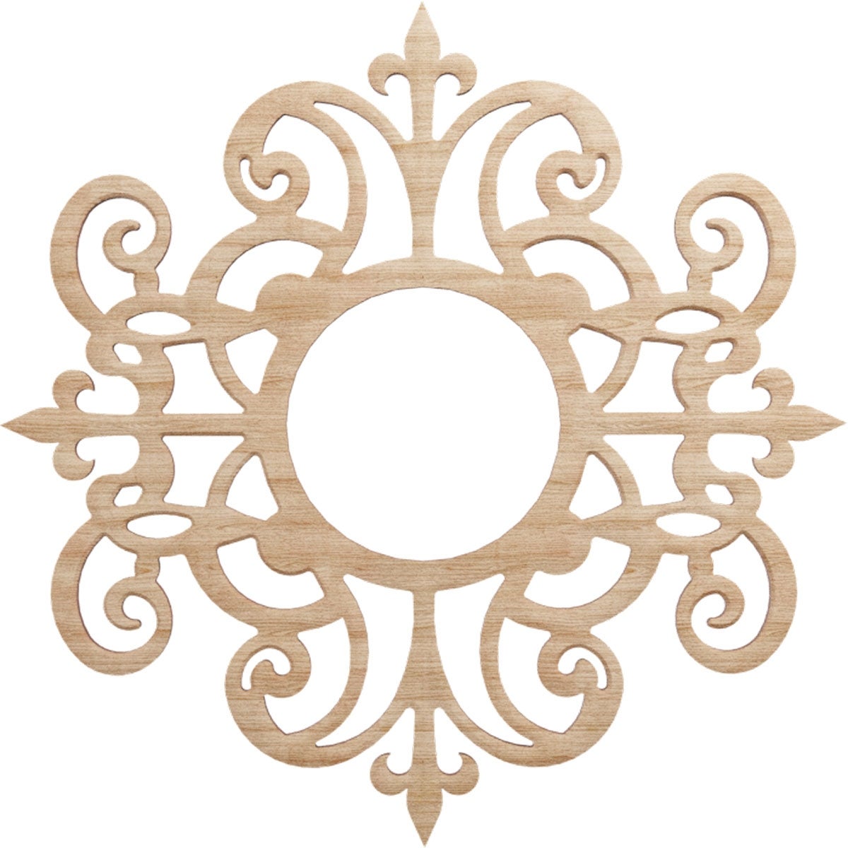 Dijon Wood Fretwork Pierced Ceiling Medallion - Mycitystee