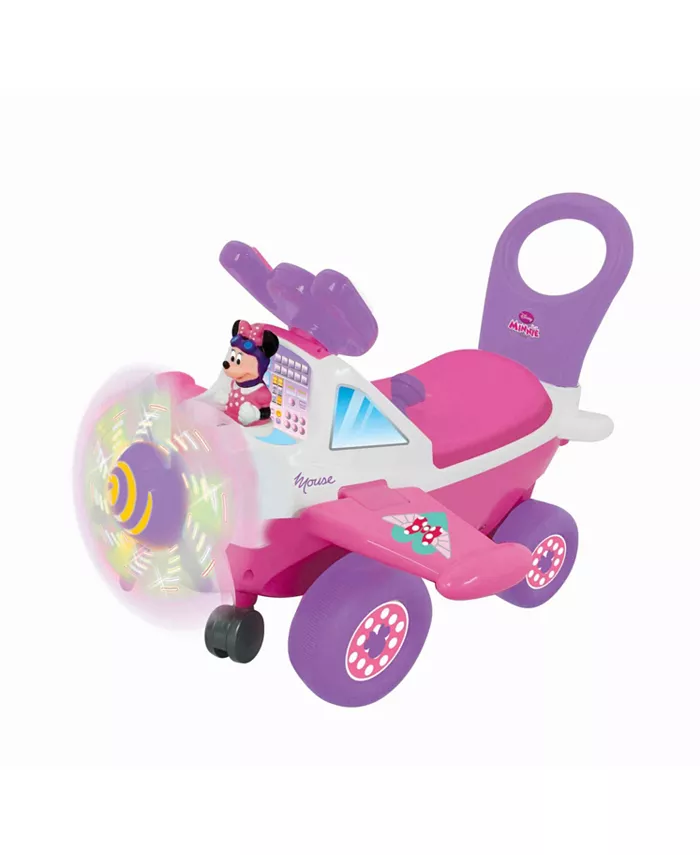 Kiddieland Disney Minnie Mouse Plane Light And Sound Activity Ride On - Mycitystee