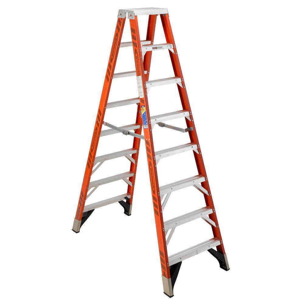 8 Ft. Type IAA Fiberglass Twin Ladder - Mycitystee