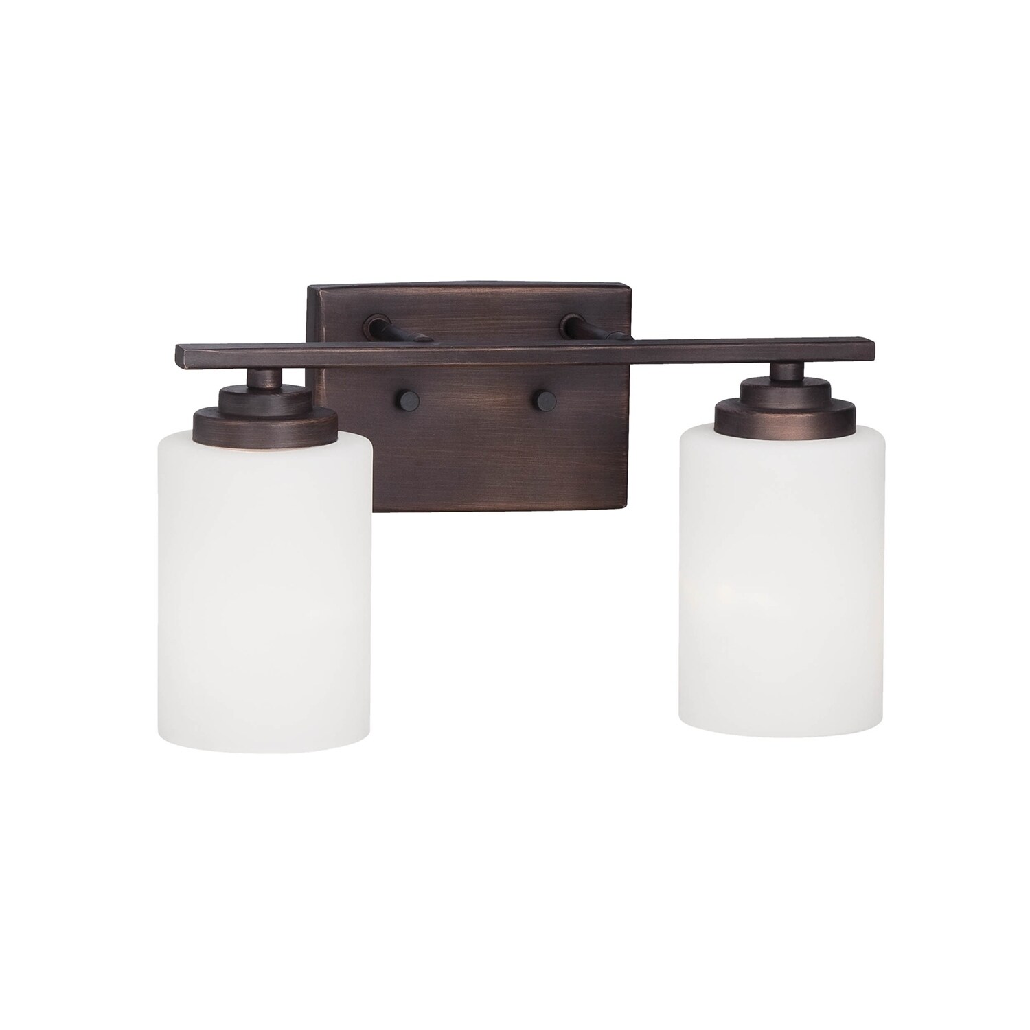 Millennium Lighting Durham 2 Light Reversible Vanity with Etched White Glass - Mycitystee