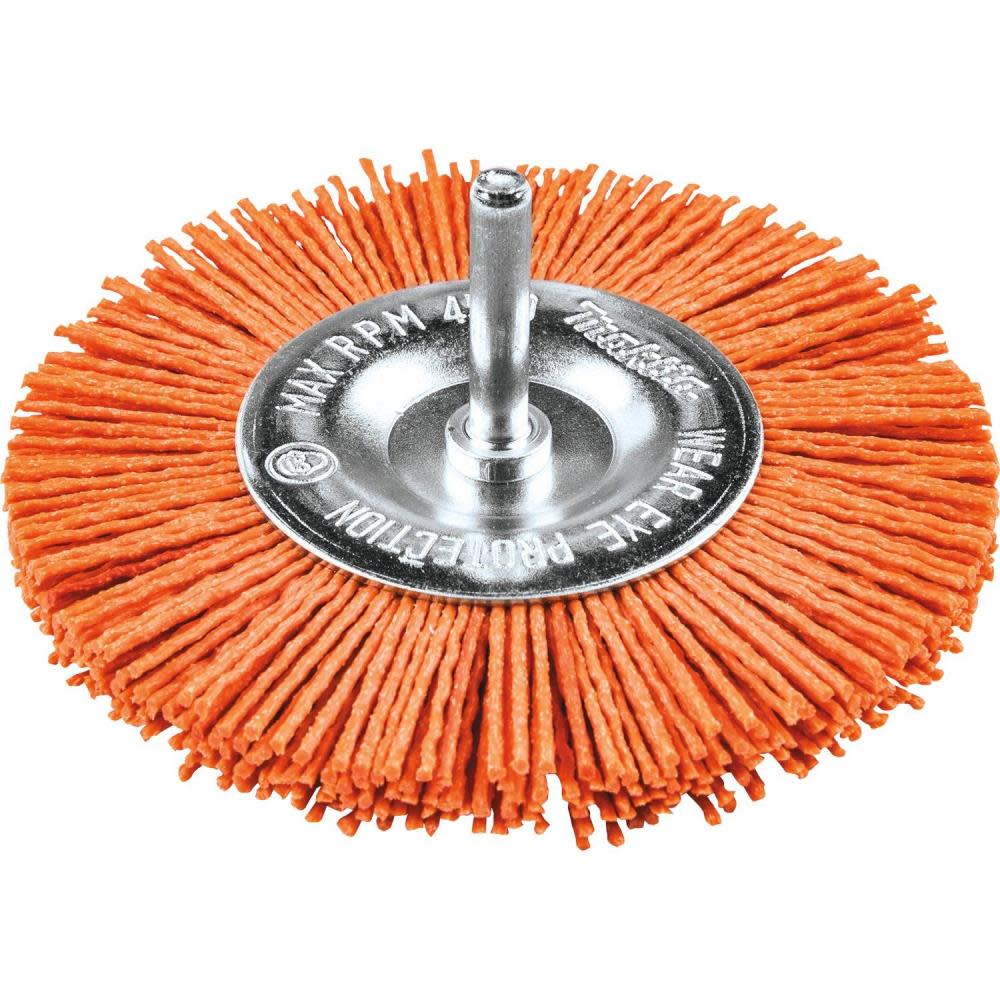 4 Nylon Wheel Brush， Coarse， 80 Grit - Mycitystee