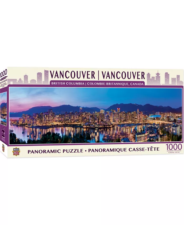 MasterPieces Puzzles American Vista Panoramic - Vancouver 1000 Piece Puzzle - Mycitystee