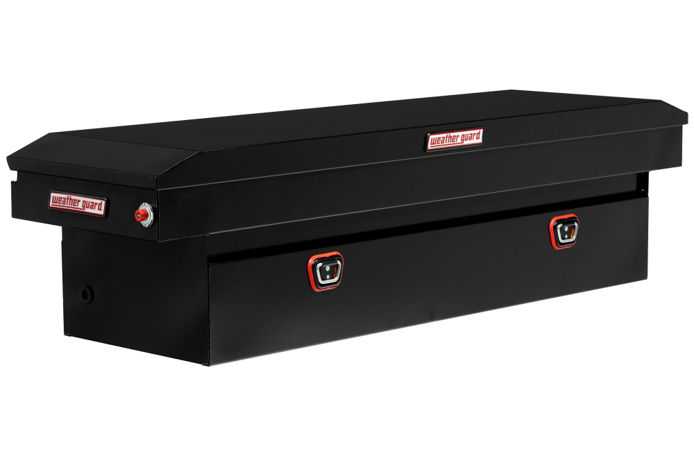 Weather Guard Saddle Truck Tool Box Steel Standard Gloss Black - Mycitystee