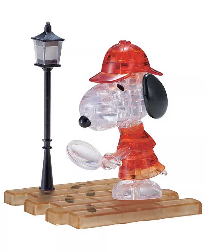 BePuzzled 3D Crystal Puzzle-Detective Snoopy - 34 Pcs - Mycitystee