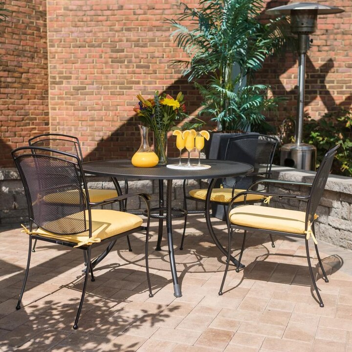 Kettler HENLEY 5 Piece Wrought Iron Mesh Dining Set - Mycitystee