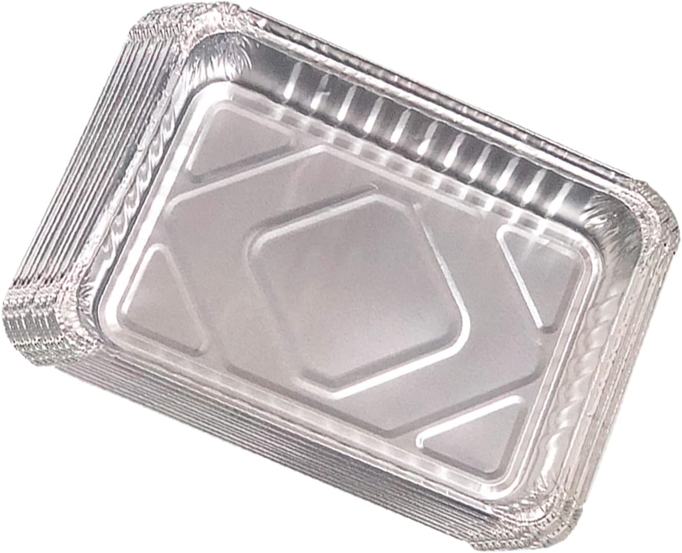 6415 22 Pack Silver Small Drip Pans fits Weber Charcoal Kettles, Pulse, Weber Q Series, Spirit and Genesis Series Grills - Mycitystee