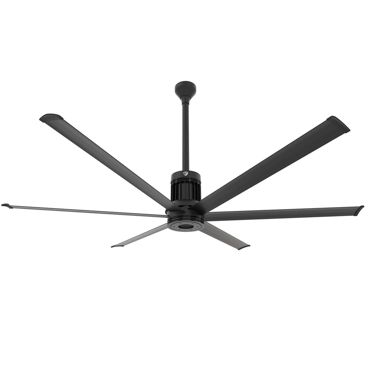84-Inch i6 Ceiling Fan Universal Mount W/24-Inch Ext Tube and LED Black by Big Ass Fans - Mycitystee