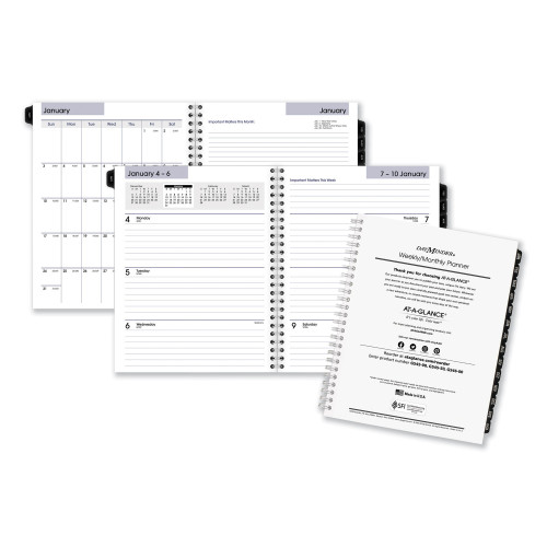 DayMinder Executive Weekly/Monthly Refill， 8.75 x 7， 2022 (G54550) - Mycitystee