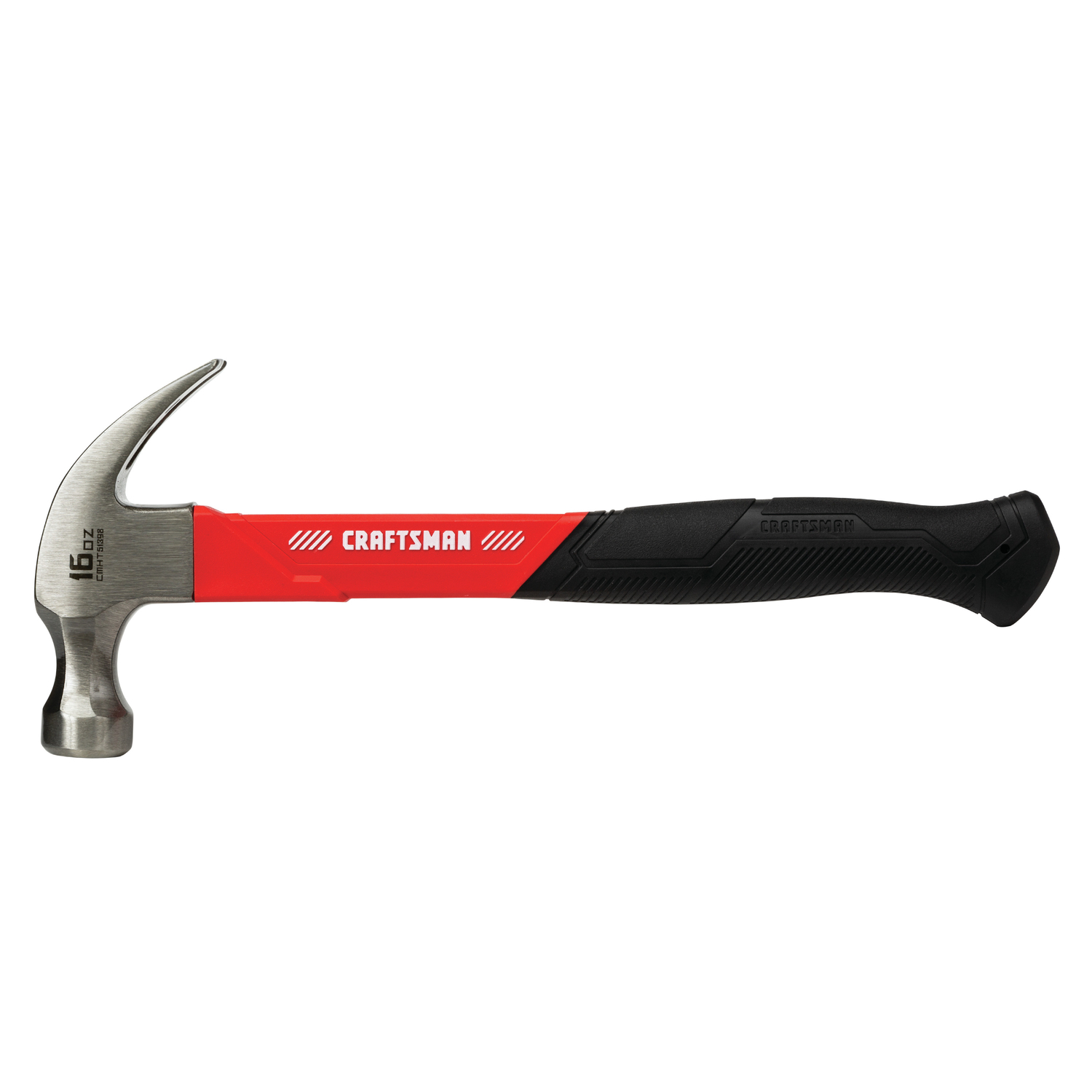 Craftsman 16 oz Smooth Face General Purpose Claw Hammer 10.75 in. Fiberglass Handle - Mycitystee