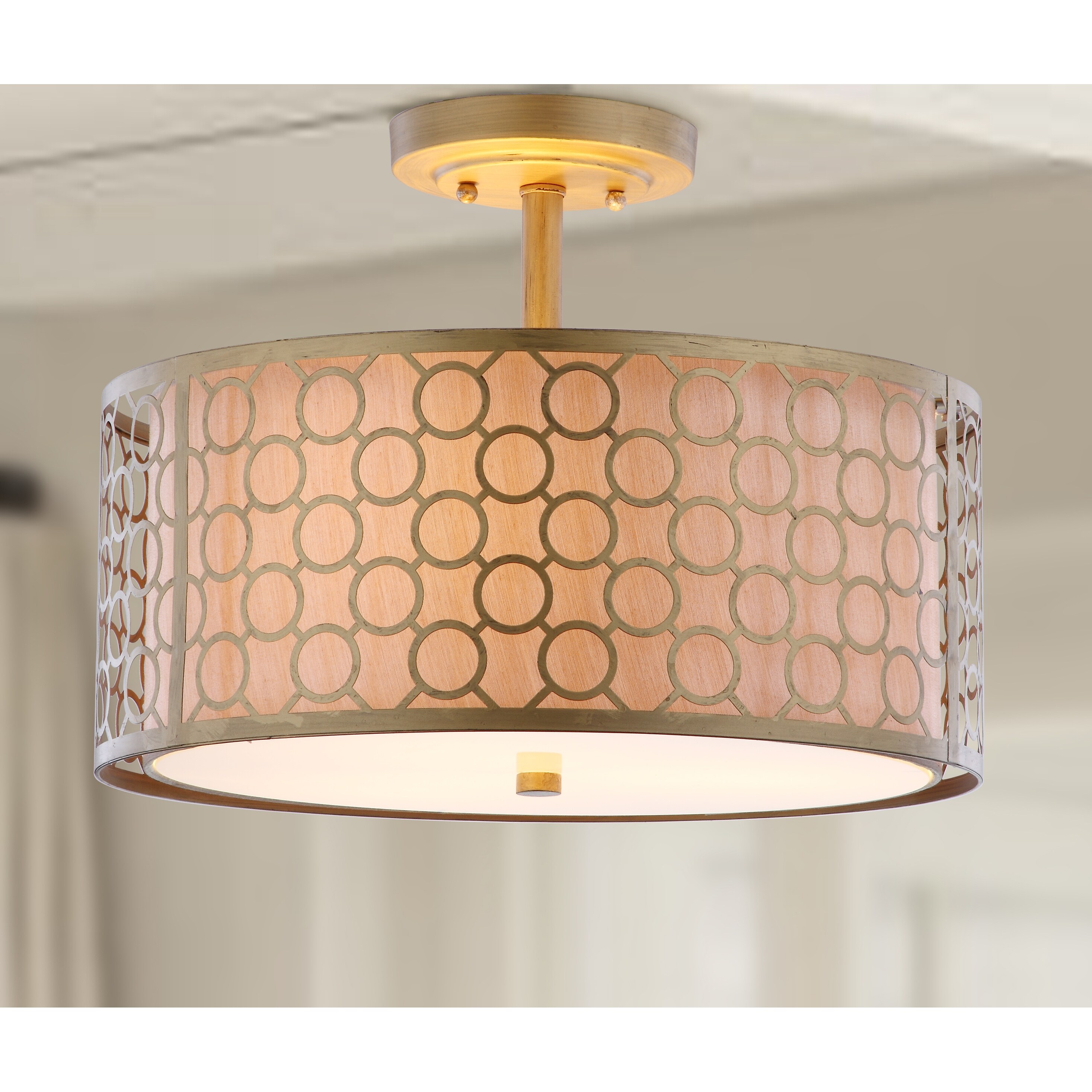 SAFAVIEH Lighting Giotta 3-light Gold Ceiling Light - 16