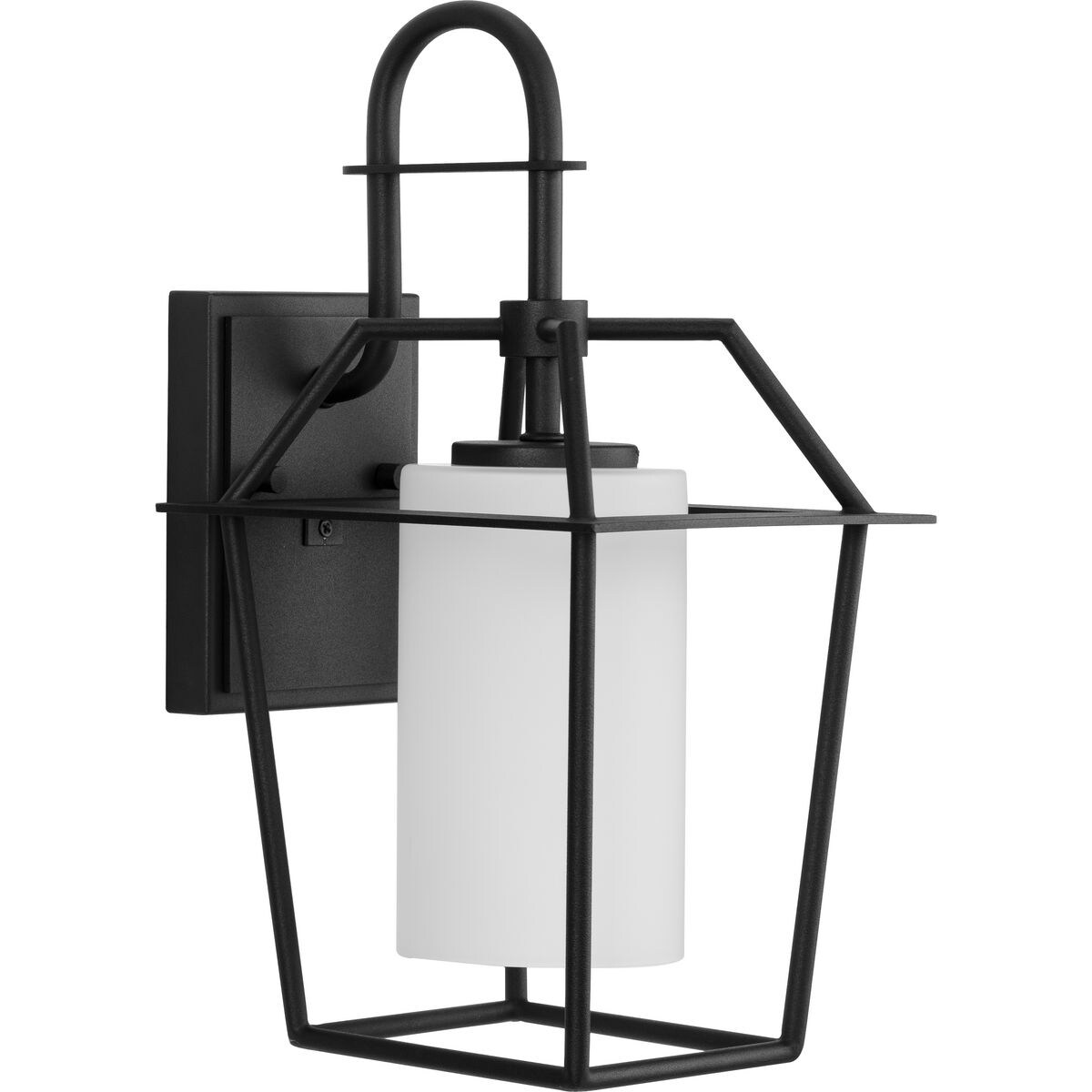 Chilton Collection One-Light New Traditional Textured Black Etched Opal Glass Outdoor Wall Lantern - 7.5 in x 8.62 in x 14.87 in Shopping - The Best D - Mycitystee