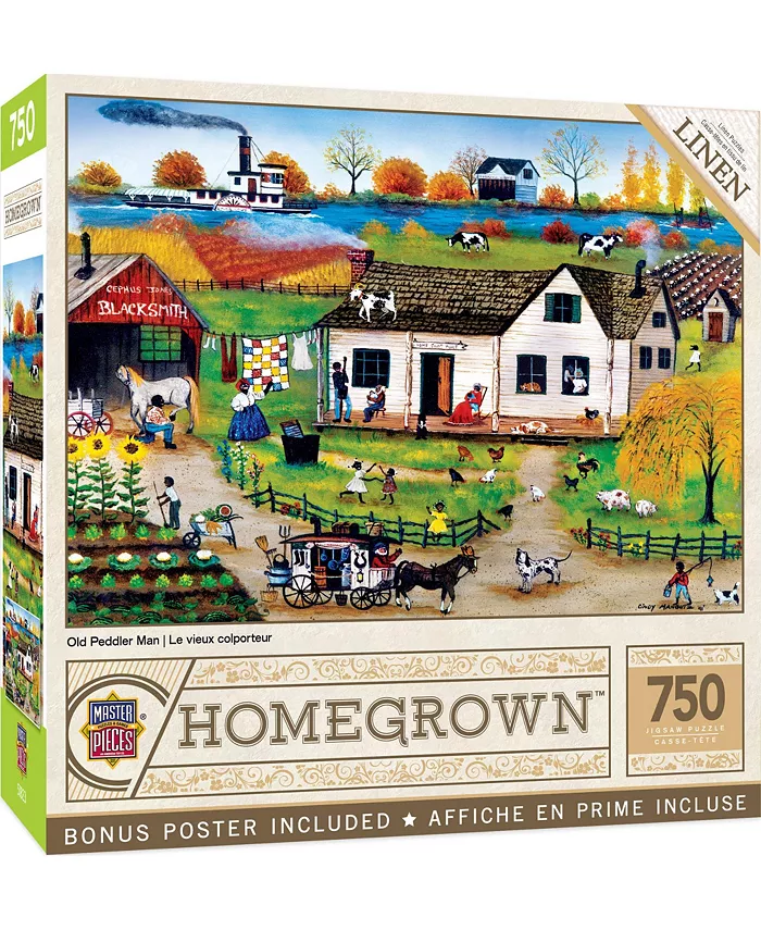 MasterPieces Puzzles MasterPieces 750 Piece Jigsaw Puzzle for Adults - Old Peddler Man - Mycitystee