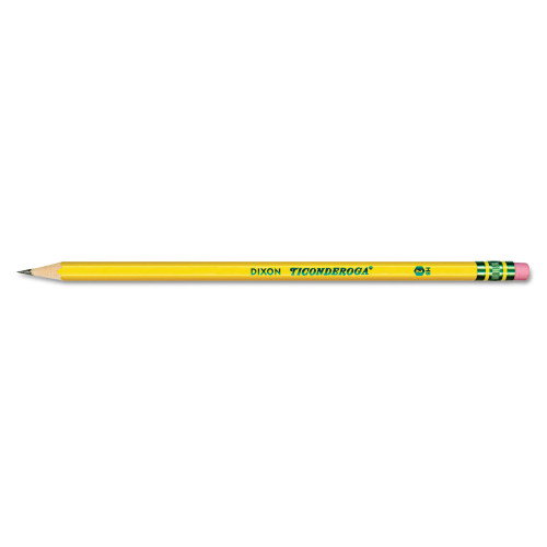 Ticonderoga Pre-Sharpened Pencil， HB (#2)， Black Lead， Yellow Barrel， 30/Pack (13830) - Mycitystee