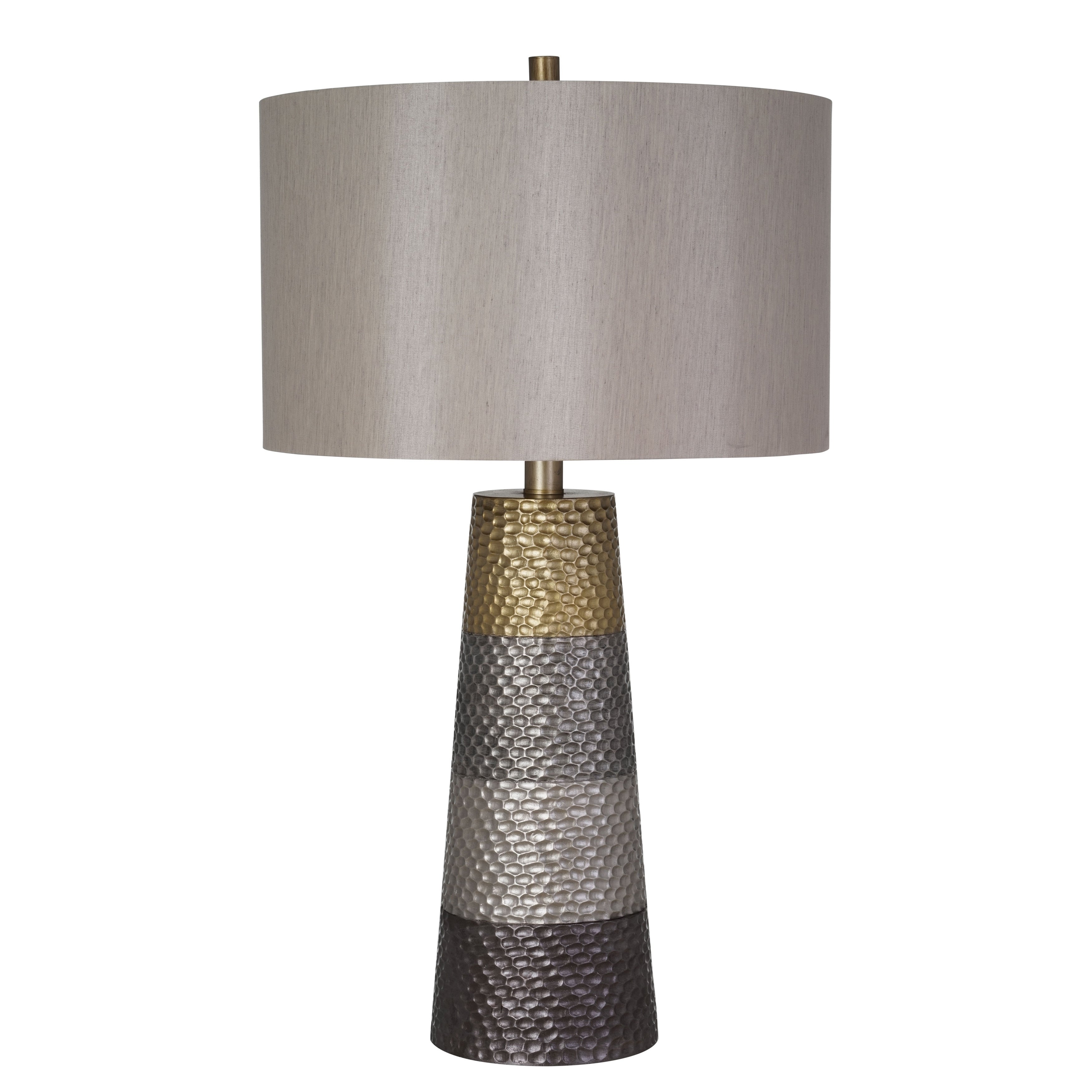 Catalina Lighting Dusk Tapered Multicolor Striped Base Table Lamp - 18 x 18 x 31.5 - Mycitystee