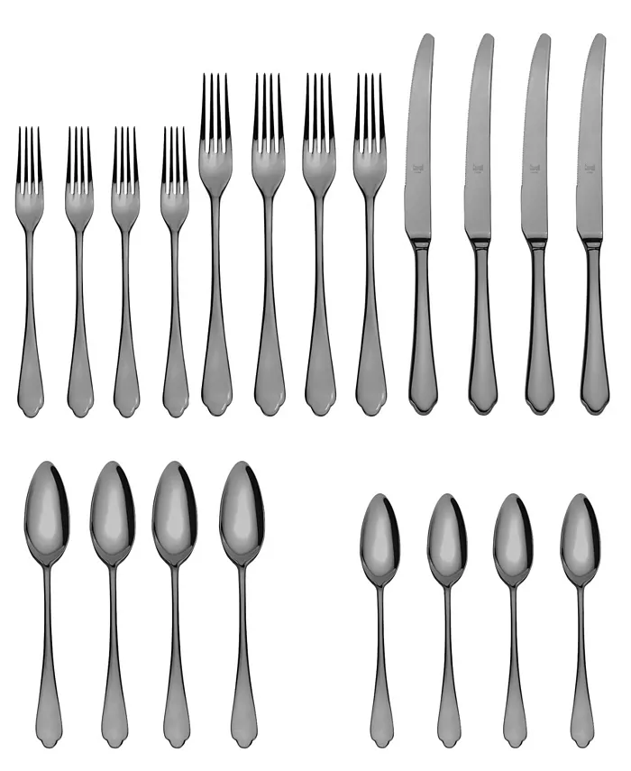 Mepra Dolce Vita Mirror Oro Flatware Set， 20 Piece - Mycitystee