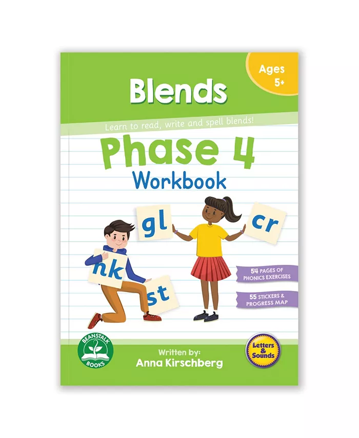 Junior Learning Phase-4 Blends Educational Learning Workbook - Mycitystee