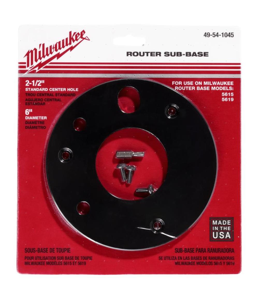 Milwaukee 6 in. Diameter 2-1/2 in. Center Hole Sub-Base 49-54-1045 from Milwaukee - Mycitystee