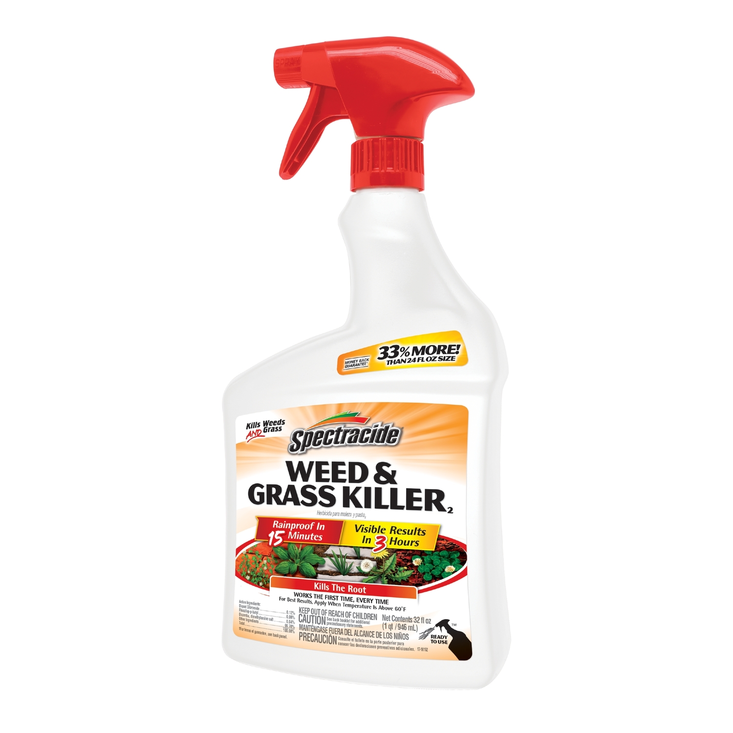 Spectracide Weed and Grass Killer RTU Liquid 32 oz - Mycitystee